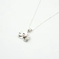 Orchid Flower 925 Silver Chain Pendant Necklace 3