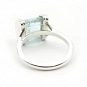 Aquamarine and 925 Silver Ring 4