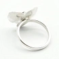 Orchid Flower Ring in 925 Silver 4