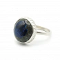 Azurite and 925 Silver Ring 1