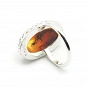 Amber and 925 Silver Ring  4