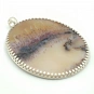 Dendritic Agate and Sterling Silver 925 Pendant 1