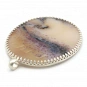 Dendritic Agate and Sterling Silver 925 Pendant 2