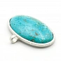 Chrysocolla and Sterling Silver 925 Pendant 2