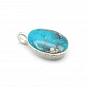 Turquoise and 925 Silver Pendant 1