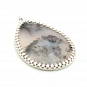 Dendritic Agate and Sterling Silver 925 Pendant  1