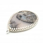 Dendritic Agate and Sterling Silver 925 Pendant  2