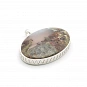 Sterling Silver 925 and Indonesian Moss Agate Pendant 1