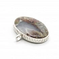 Sterling Silver 925 and Indonesian Moss Agate Pendant 2