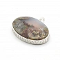 Sterling Silver 925 and Indonesian Moss Agate Pendant 3