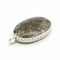 Sterling Silver 925 and Indonesian Moss Agate Pendant 2