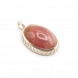 Pink Tourmaline and Sterling Silver Pendant 1