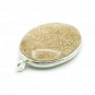 Sterling Silver 925 and Fossilized Coral Pendant  2