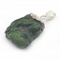 Raw Chrome Diopside Pendant set in Sterling Silver 925 2