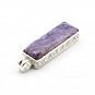 Sterling Silver 925 and Charoite Pendant 2