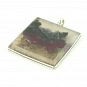 Moss Agate and Sterling Silver Pendant 5