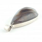 Banded Agate and Sterling Silver Pendant 2