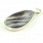 Banded Agate and Sterling Silver Pendant 3