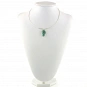 Genuine Chrysocolla Pendant set in solid Sterling Silver oval shape and size of 29x18x7 millimeter (1.14x0.71x0.28 inch) 6