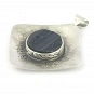Raw Black Tourmaline and Sterling Silver Pendant 3