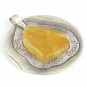 Amber and Sterling Silver Pendant 2