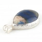 Azurite and Sterling Silver Pendant 2