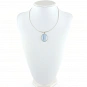Blue Chalcedony and Sterling Silver Pendant 6