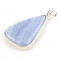 Blue Chalcedony and Sterling Silver Pendant 3