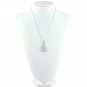 Blue Chalcedony and Sterling Silver Pendant 5