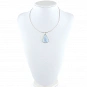 Blue Chalcedony and Sterling Silver Pendant 6