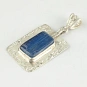 Raw Kyanite and Sterling Silver Pendant 3