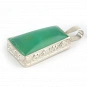 Chrysoprase and Sterling Silver Pendant 3