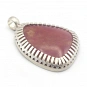 Rhodonite and Sterling Silver 925 Pendant 1