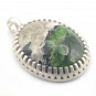 Chrome Diopside and Sterling Silver Pendant 1