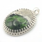 Chrome Diopside and Sterling Silver Pendant 3