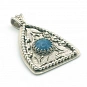 Blue Apatite Pendant set in Sterling Silver 925 1