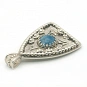 Blue Apatite Pendant set in Sterling Silver 925 2