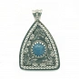 Blue Apatite Pendant set in Sterling Silver 925 4
