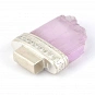 Kunzite crystal pendant in pale lavender lilac color set in sterling silver and size of 22x22x5 mm (0.87x0.87x0.2\") 2
