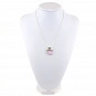 Kunzite crystal pendant in pale lavender lilac color set in sterling silver and size of 22x22x5 mm (0.87x0.87x0.2\") 5