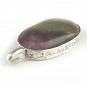 Fluorite Pendant set in Sterling Silver oval-shaped and size of 29x20x8 millimeter 2