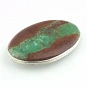Large Chrysoprase and Sterling Silver Pendant 2