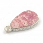 Rhodochrosite and Sterling Silver Pendant 2