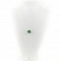 Malachite in Resin and Sterling Silver Pendant  5