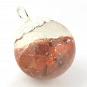 Mica in Resin and Sterling Silver Pendant  4