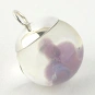 Grape Agate in Resin and Sterling Silver Pendant  3