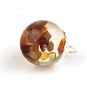 Amber in Resin and Sterling Silver Pendant  2