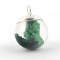 Malachite in Resin and Sterling Silver Pendant  4