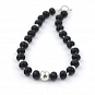 Black agate and sterling silver necklace 2