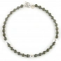 Green Garnet and Sterling Silver Necklace 1